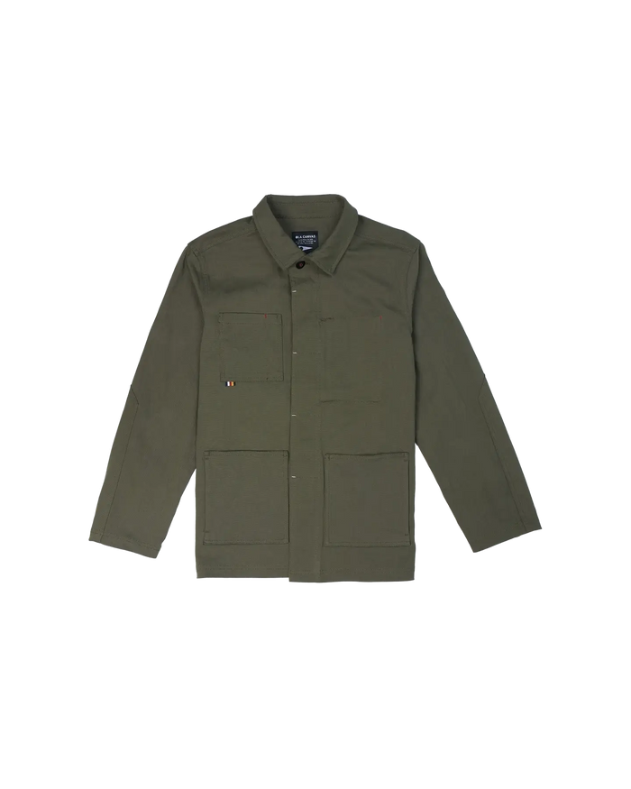 ola canvas utility jacket 01 cargo khaki -modern deck jacket