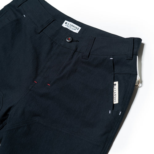 ola canvas luxury workwear utility pant black