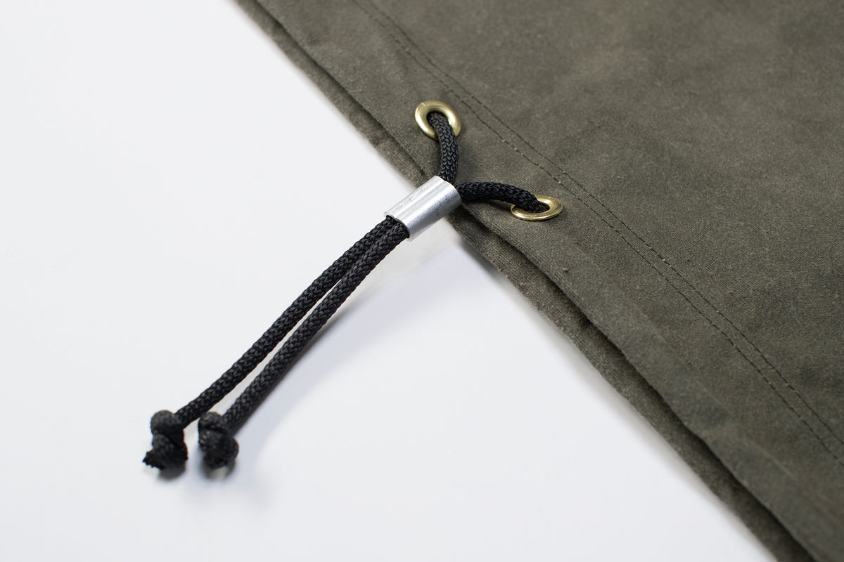 ola canvas pelican rope drawcord with aluminum crimp sleeve
