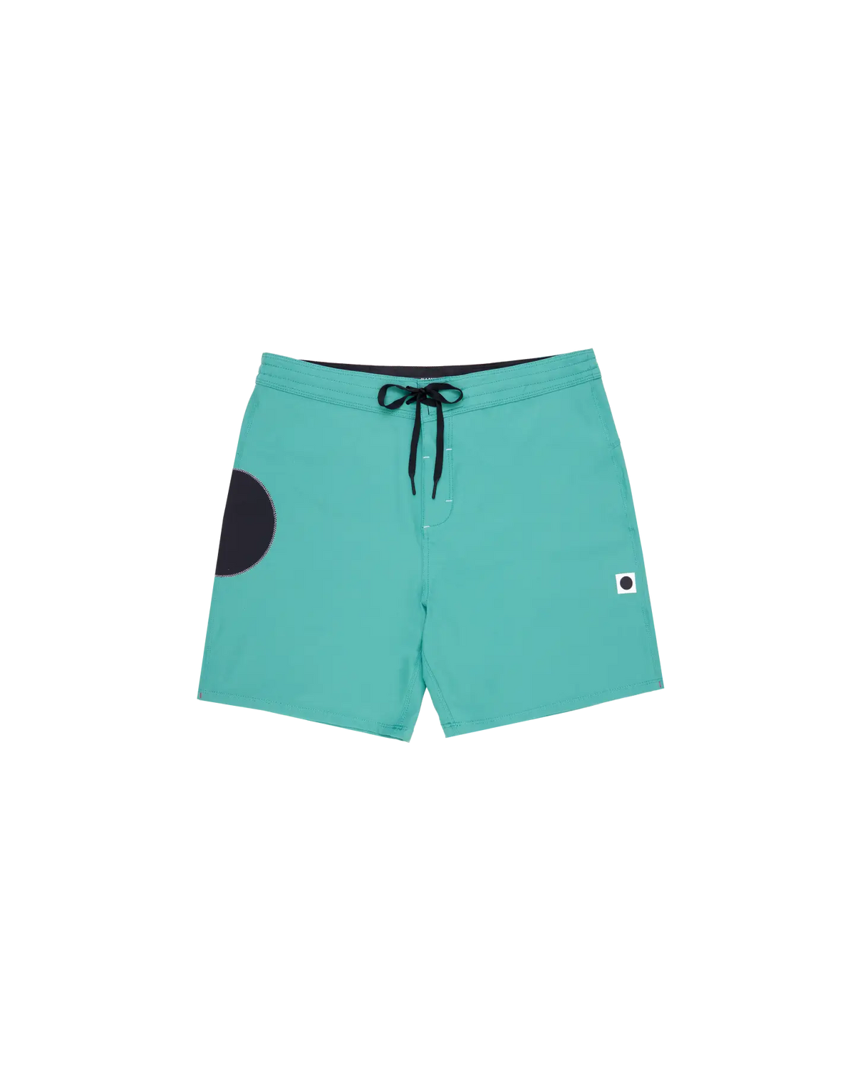 boardshorts with blackball circle design