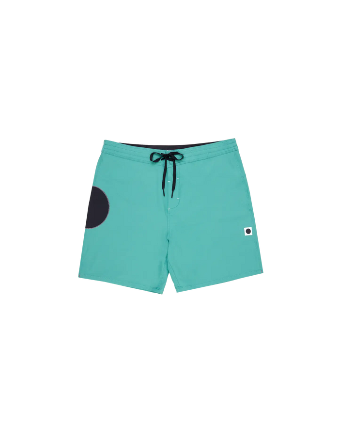 boardshorts with blackball circle design