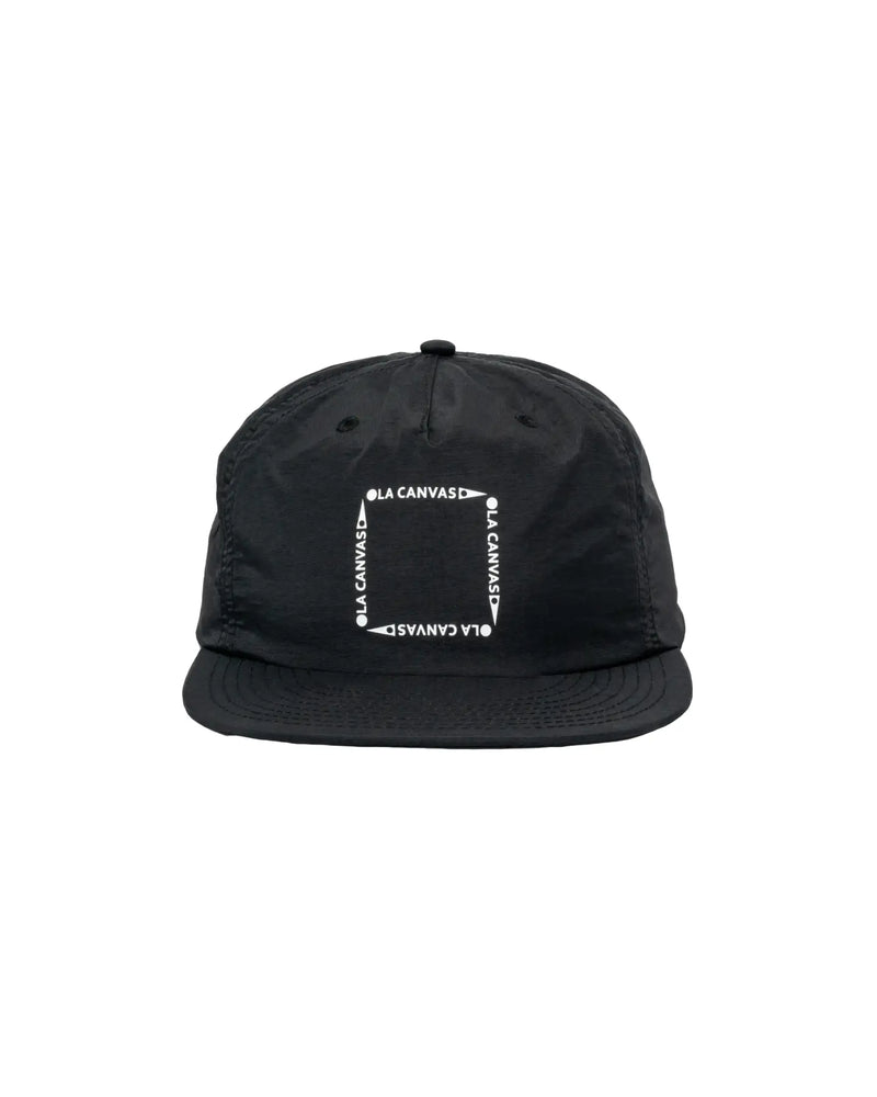 ola canvas boxer surf hat black