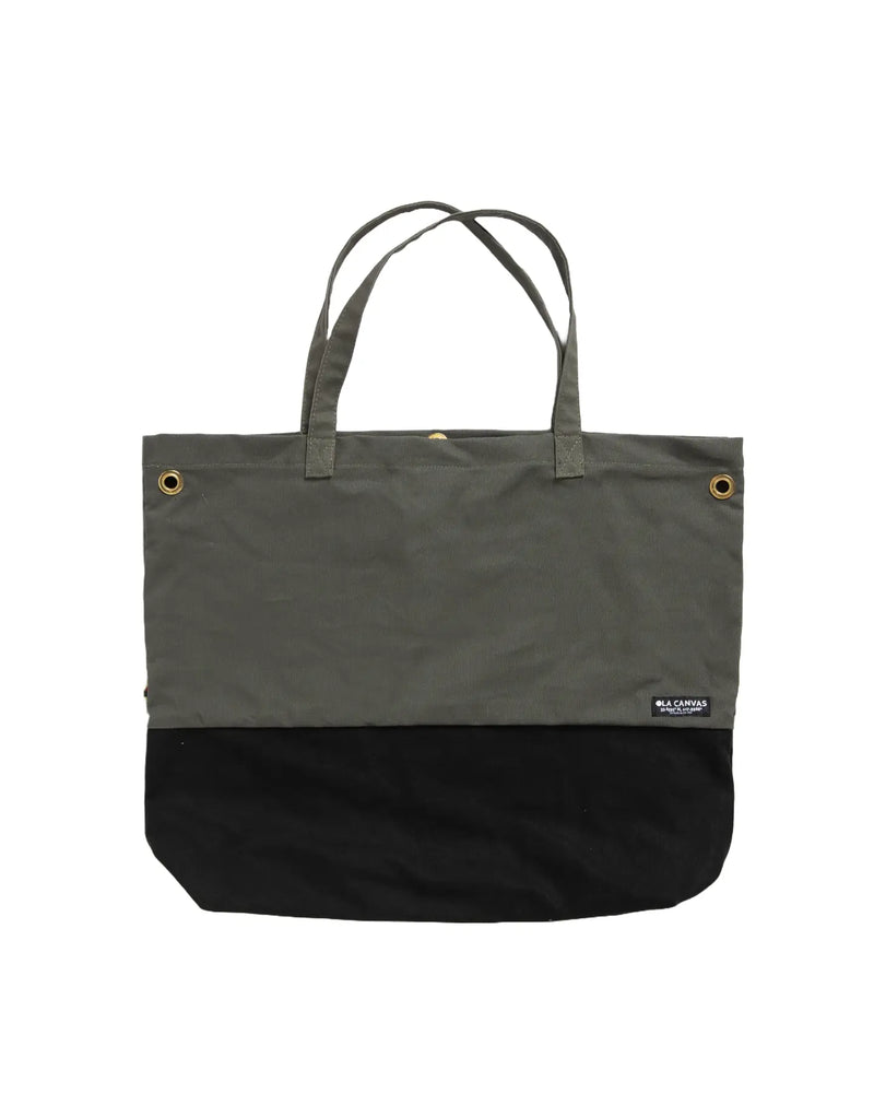 ola canvas luxury surf tote od green