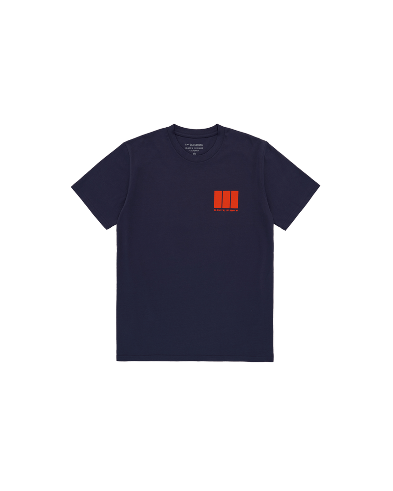 ola canvas channel tee navy