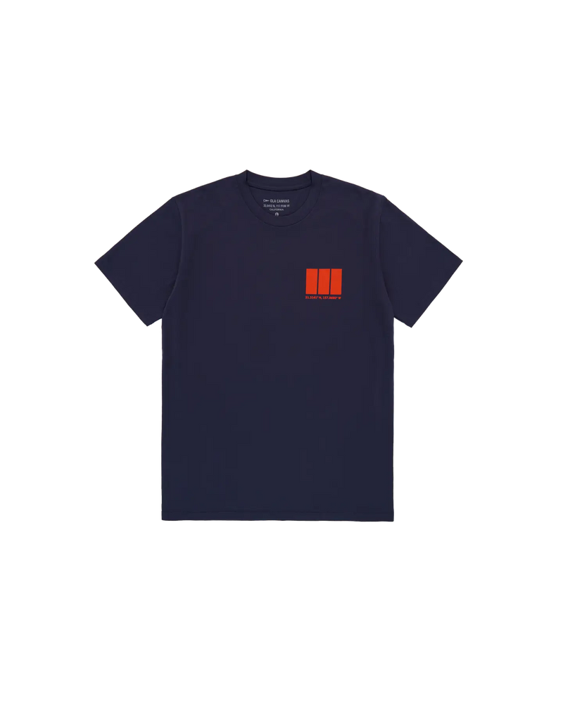 ola canvas oahu channel tee navy