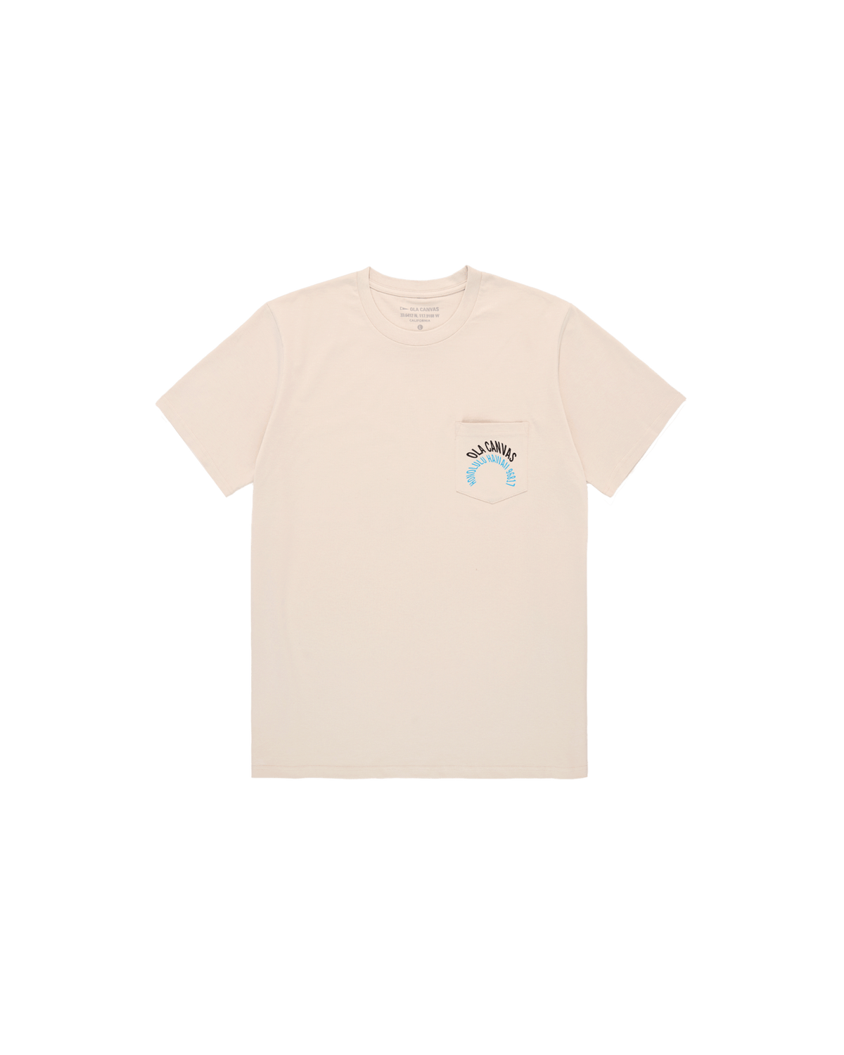 ola canvas frontside pocket tee vellum