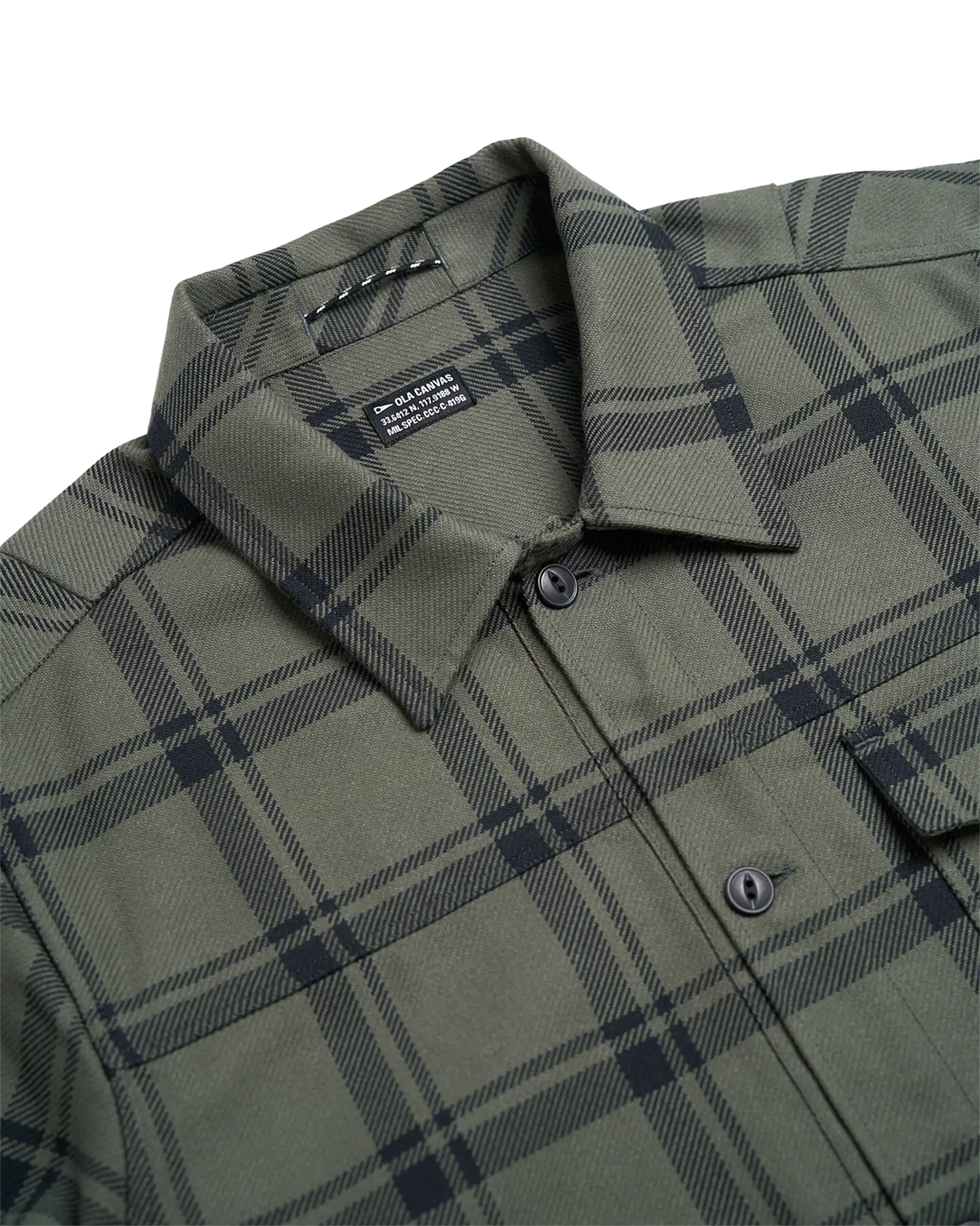 ola canvas milo woven overshirt