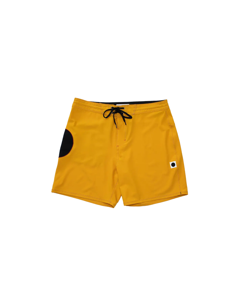 ola canvas blackball boardshort hazard yellow