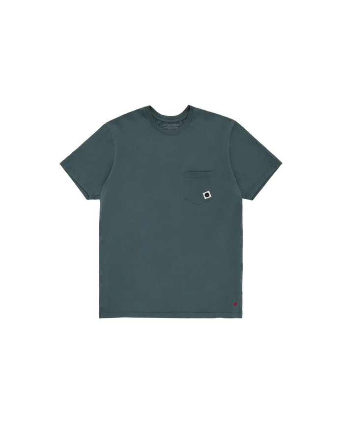 blackball flag pocket tee evermor green