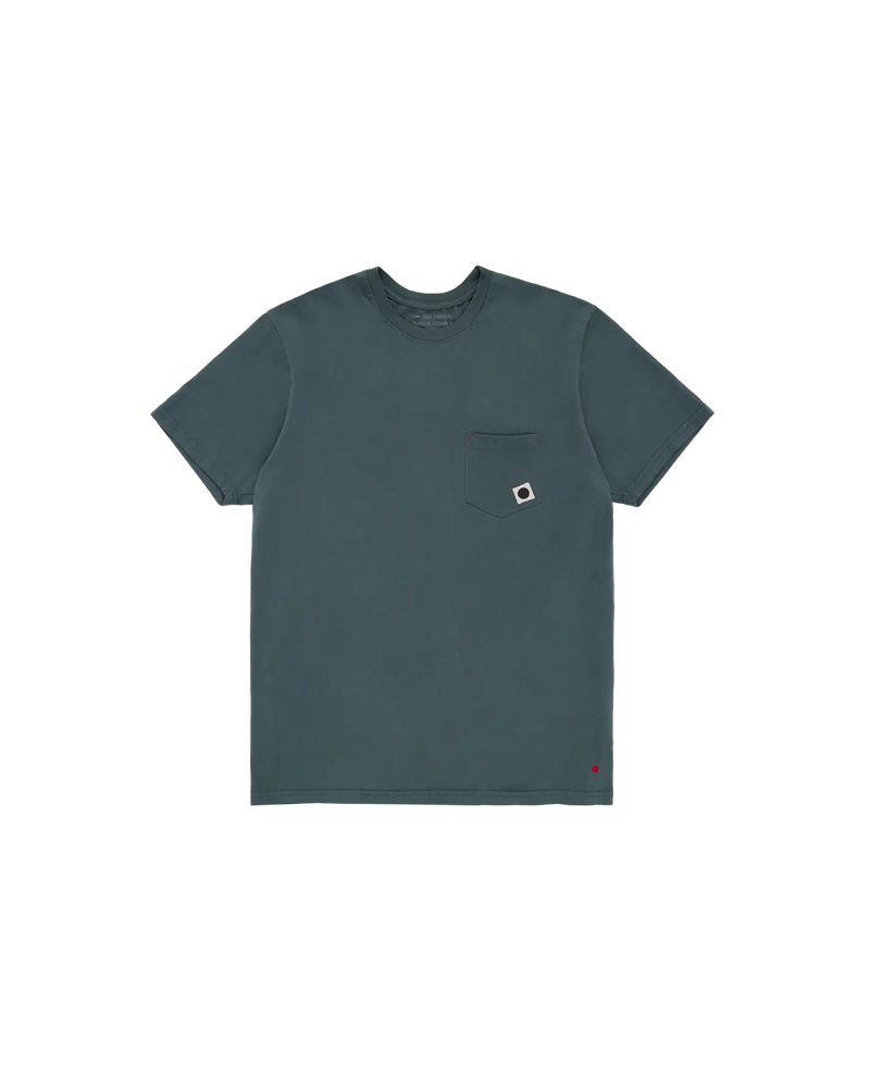 blackball flag pocket tee evermor green