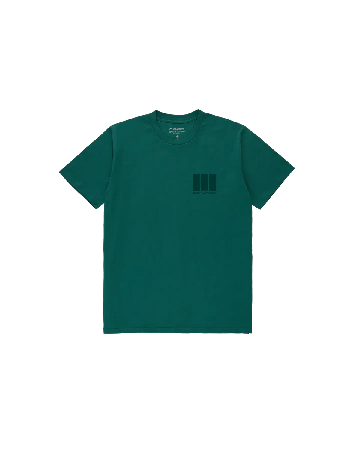 ola canvas oahu channel tee emerald