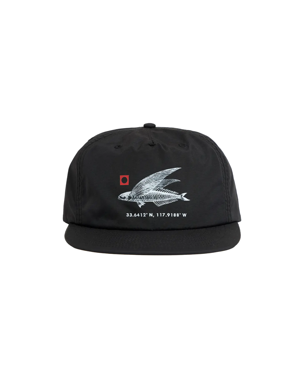 HELLO■Fish Logo Relaxed Fit 5Panel Cap_Black Cod Fish Black Flexfit - Skillfish | Hatstoreworld.com