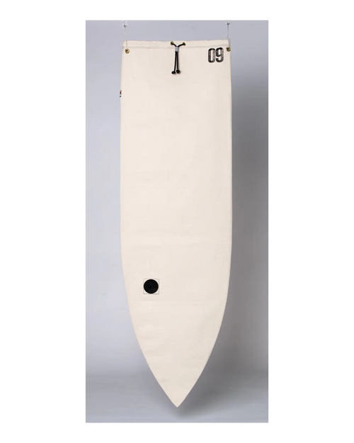 ola canvas shortboard board bag off white surf