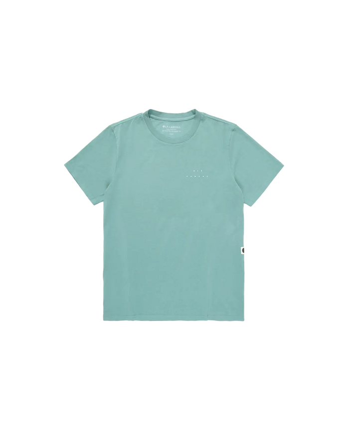 ola canvas signal flag tee aquatic blue front