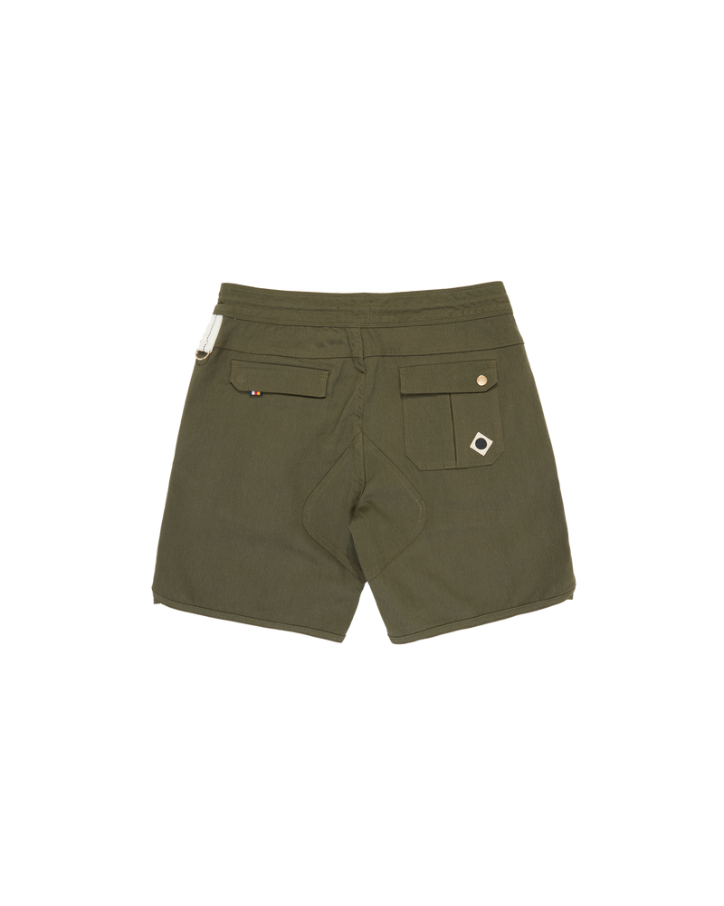 utility short cargo khaki back