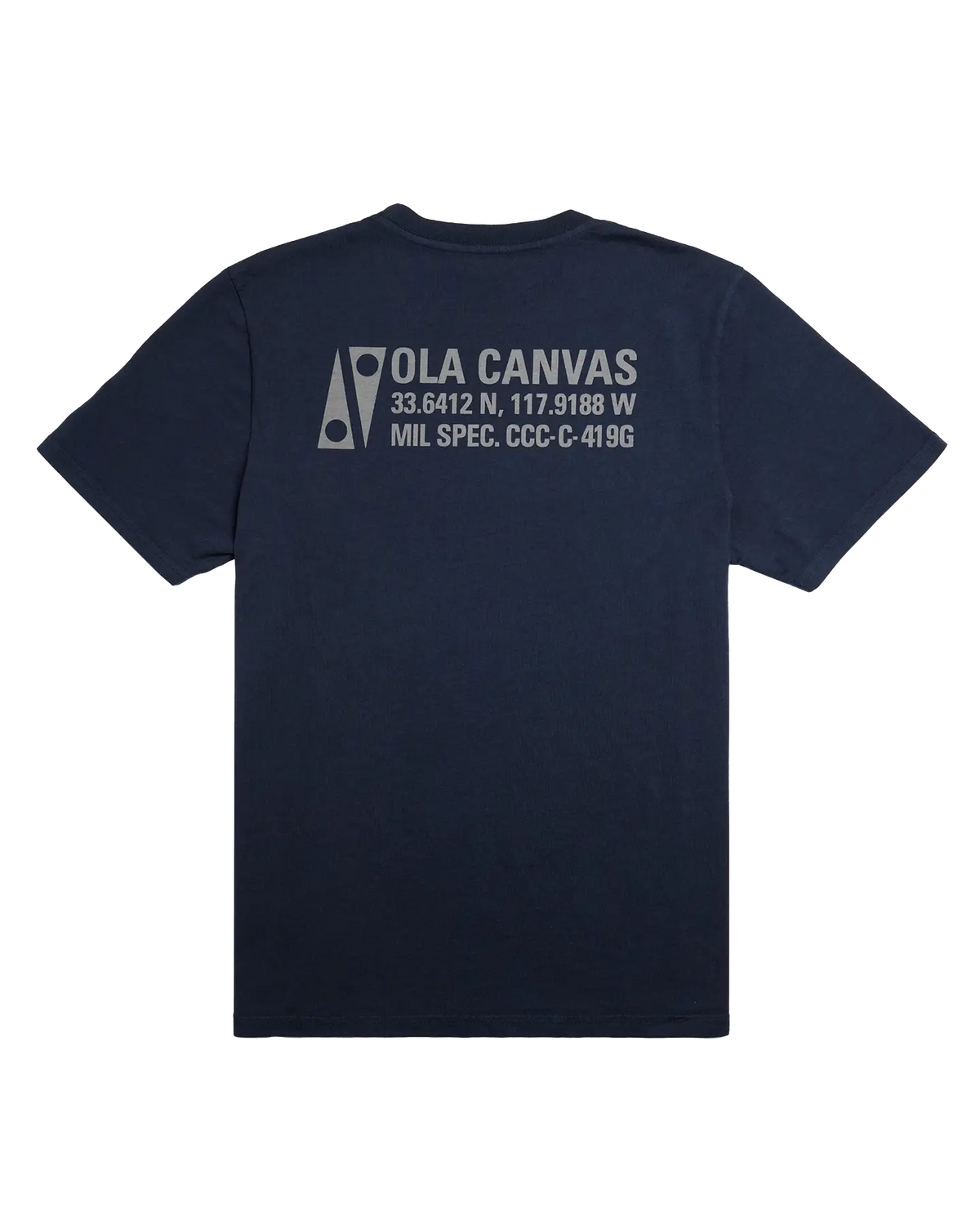 ola canvas palace ave luxury surf tee navy