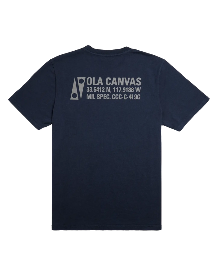 ola canvas palace ave luxury surf tee navy