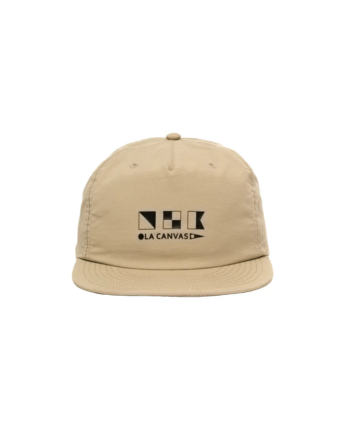 ola canvas signal flat surf hat khaki