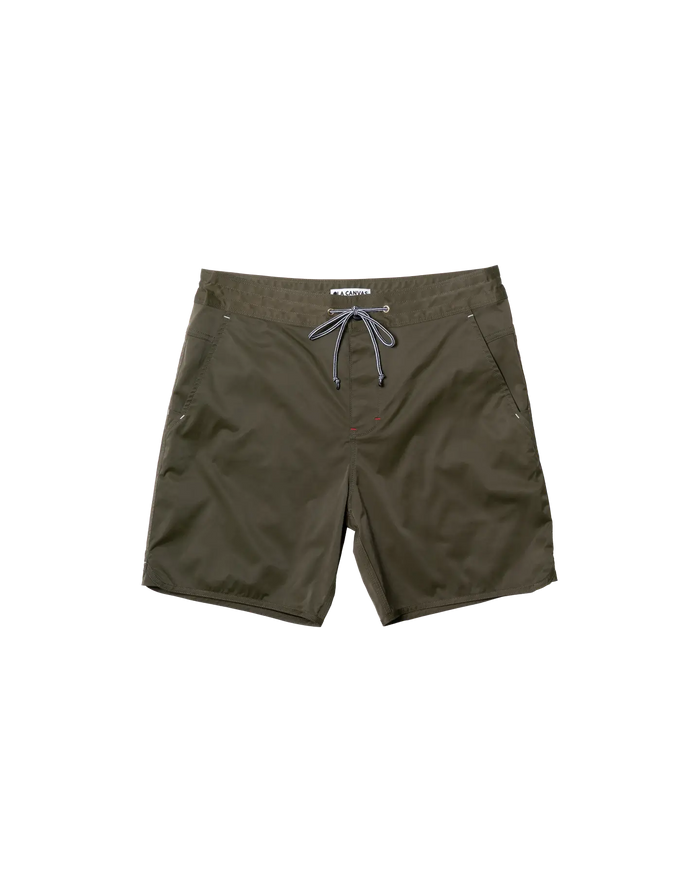 ola canvas luxury surf short legion green