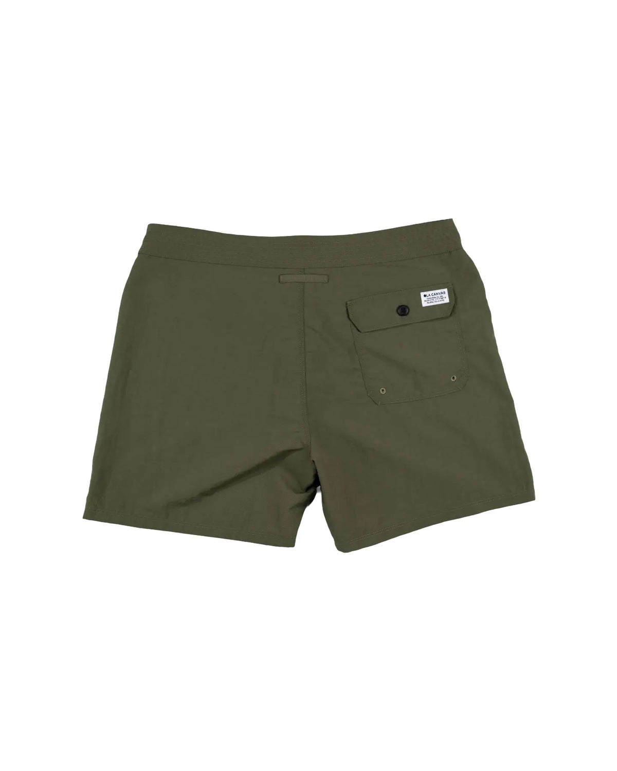 ola canvas og boardshort od green back