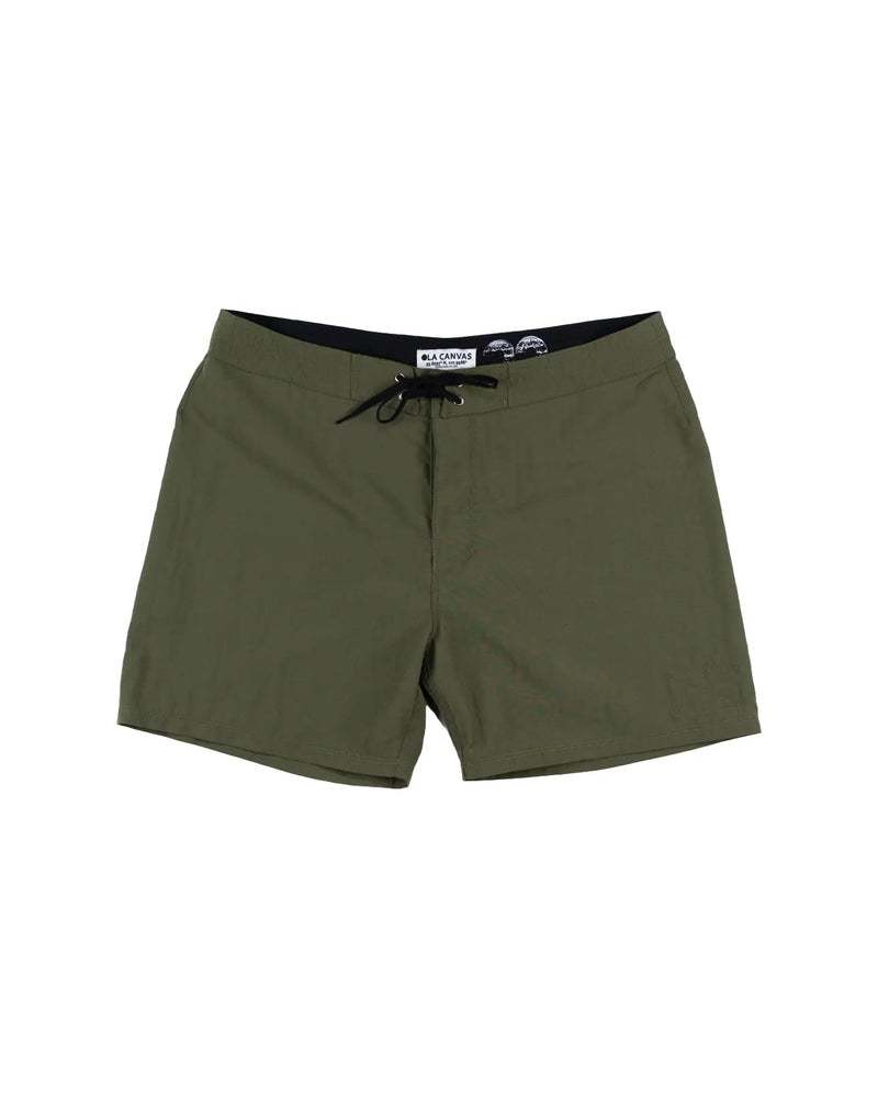 ola canvas og boardshort od green