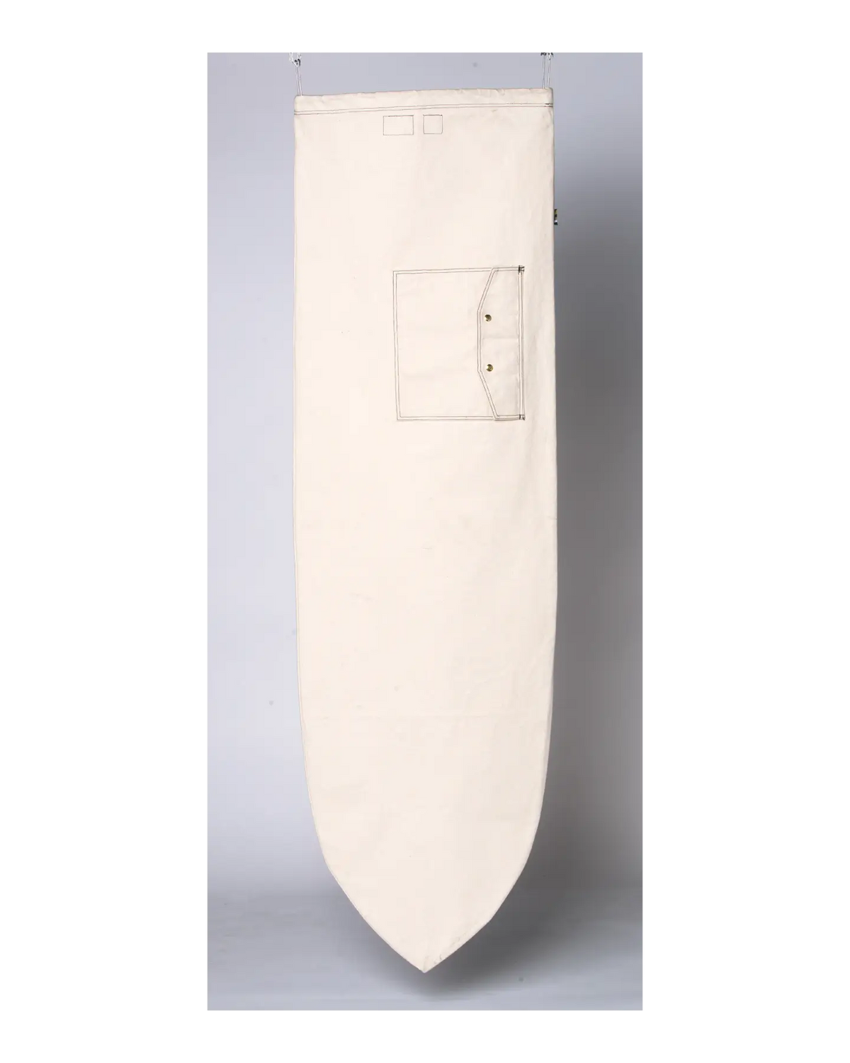 ola canvas bonzer board bag off white - back