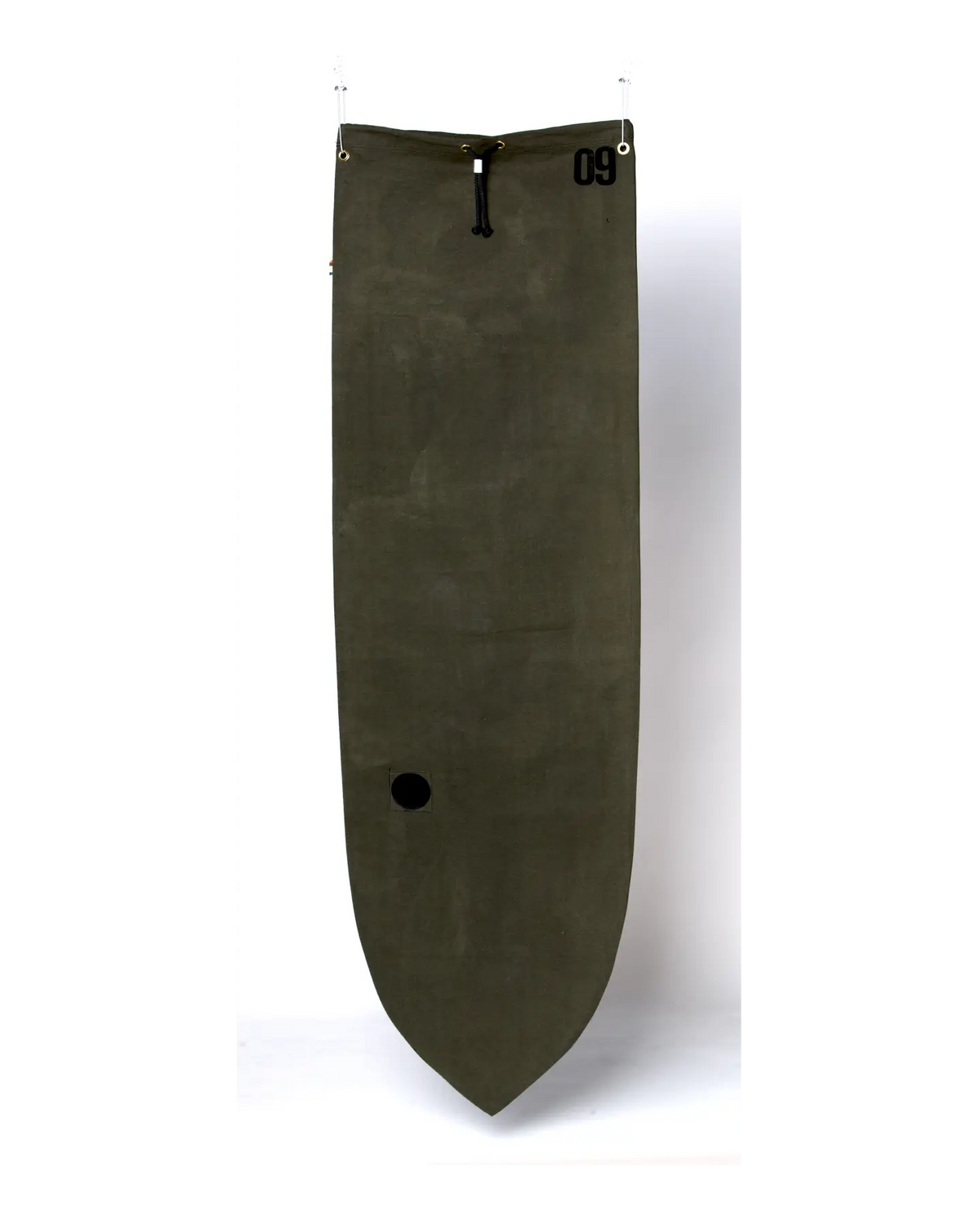 ola canvas bonzer surfboard board bag military green