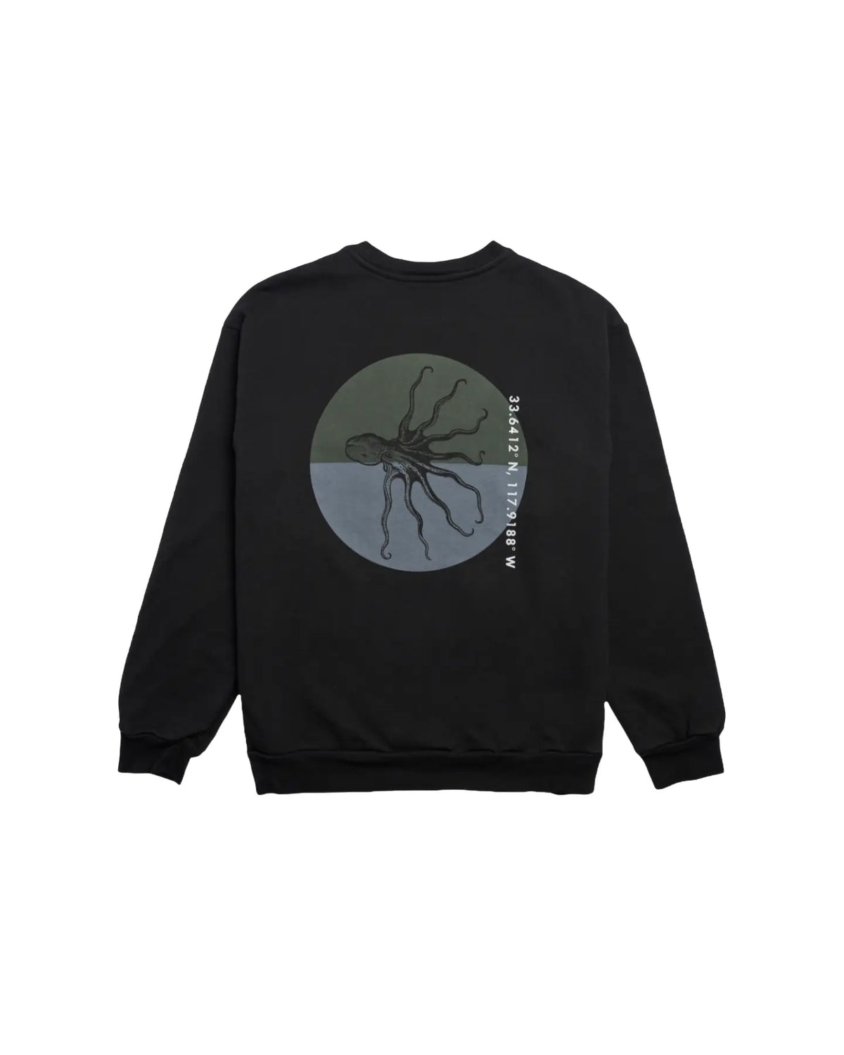 ola canvas levi crewneck black back