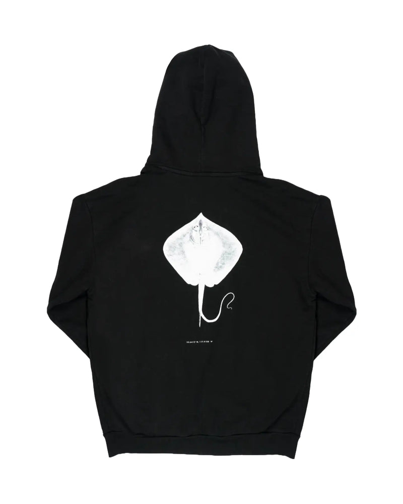 ola canvas ray bay hoodie black back