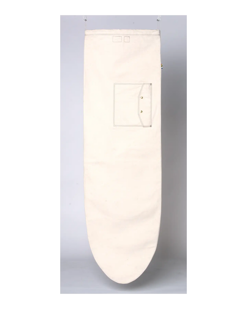 ola canvas round nose board bag off white - back