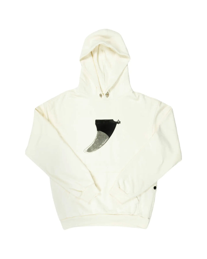 ola canvas single fin hoodie bone front