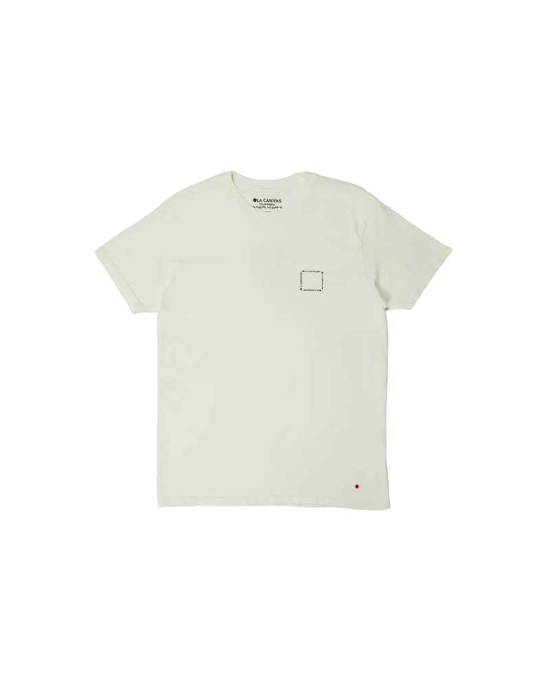 ola canvas single fin tee light bone front