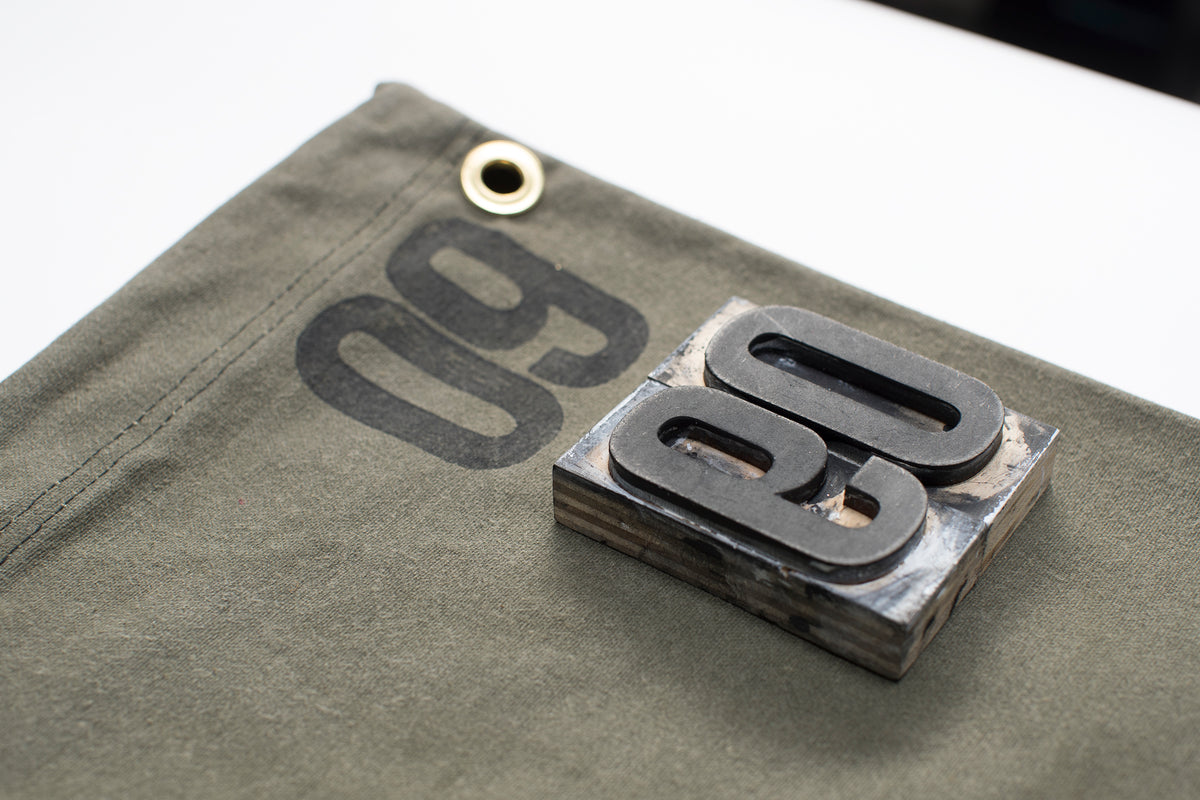 ola canvas shortboard bag letter press 6'0"