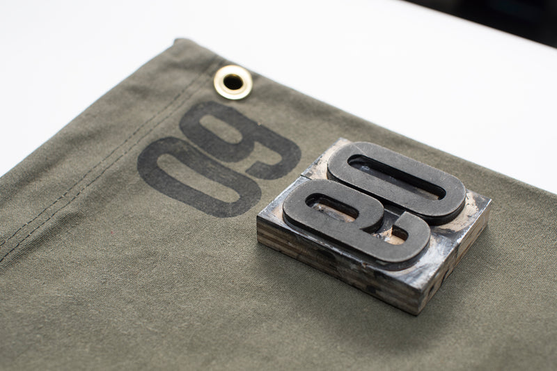 ola canvas shortboard bag letter press 6'0"