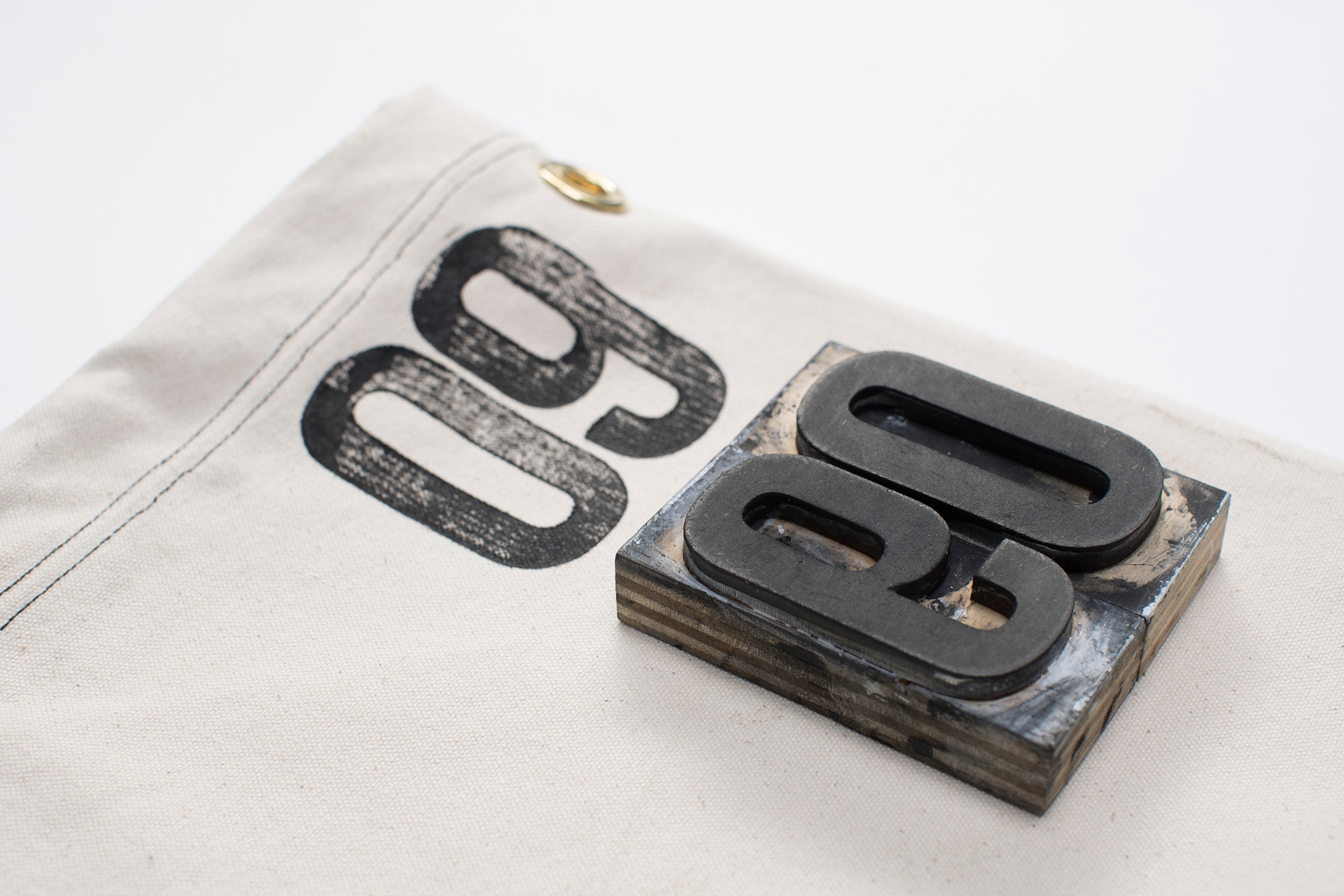 ola canvas shortboard bag letter press 6'0"
