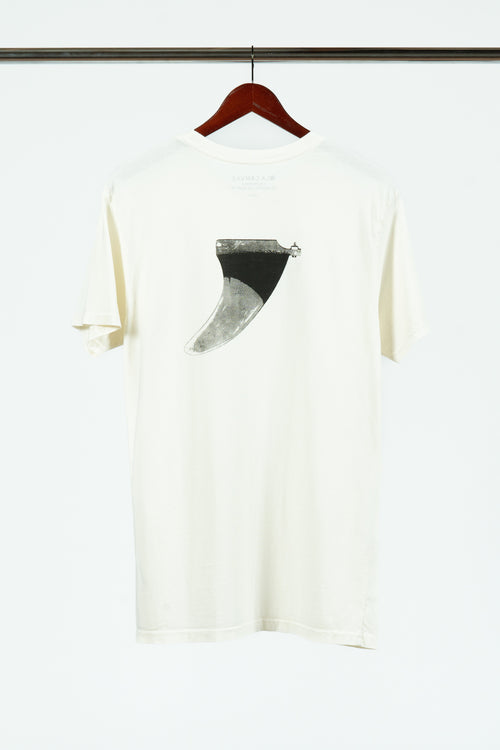 SINGLE FIN TEE- Lt Bone