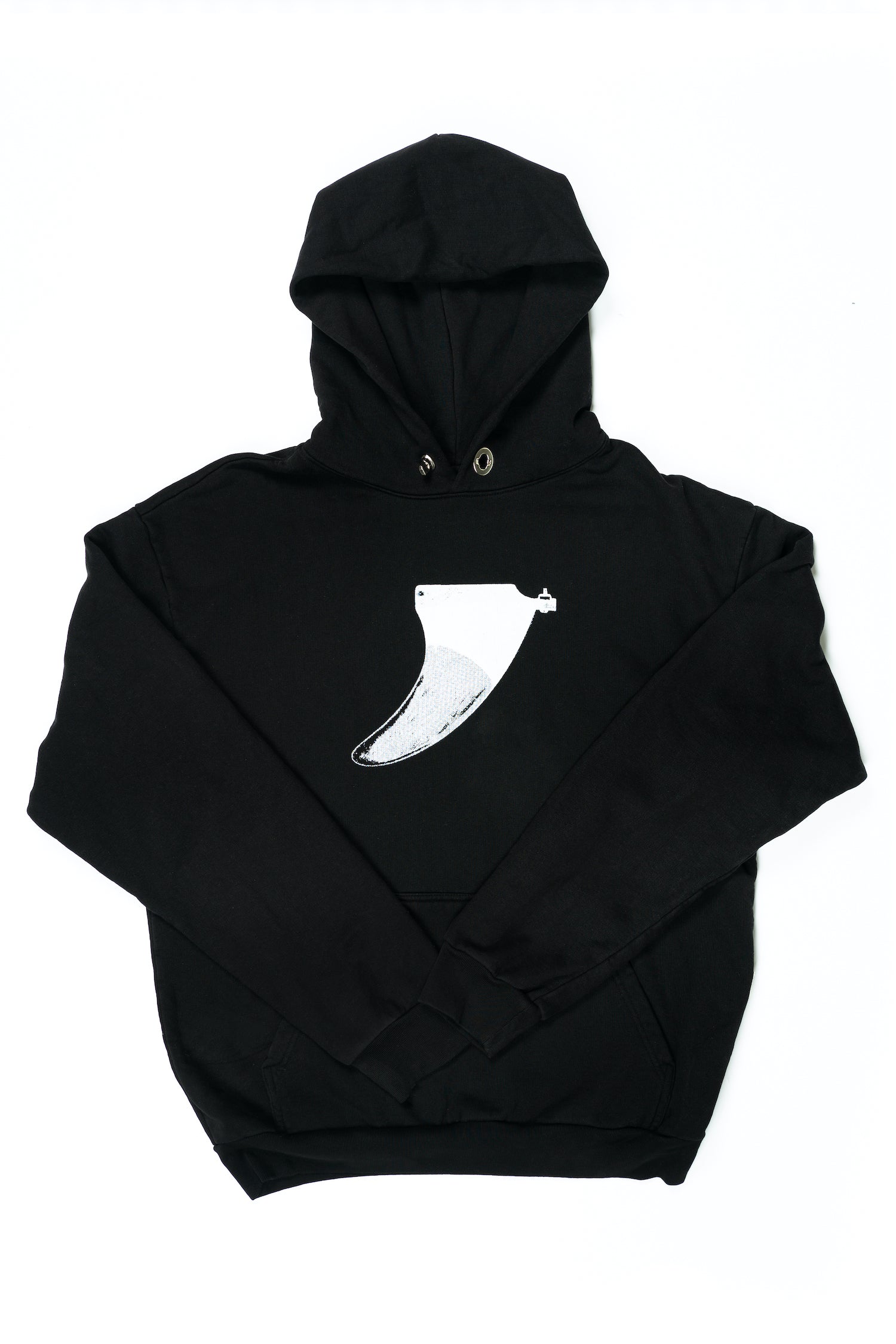 ola canvas single fin hoodie black