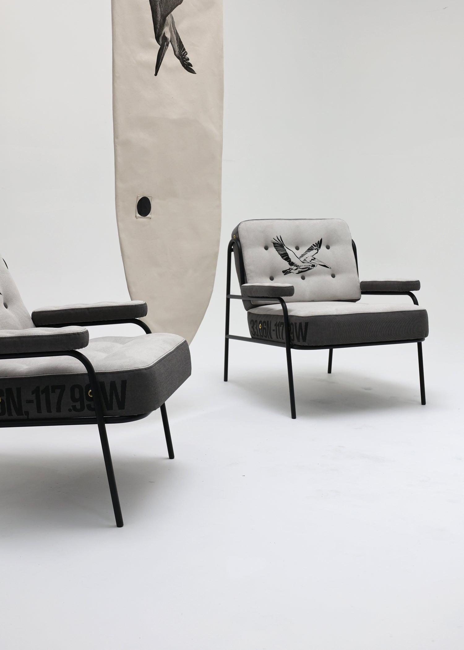OLA CANVAS X Sean Woolsey Studio - Dive Bomber Campbell Lounge Chair