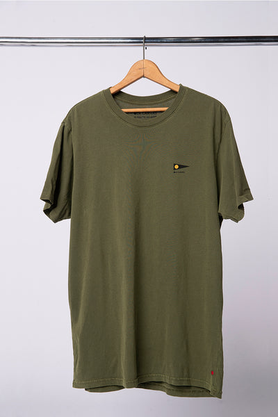 Age Factory オリーブグリーン Tシャツ M OLA CANVAS BURGEE TEE - OLIVE