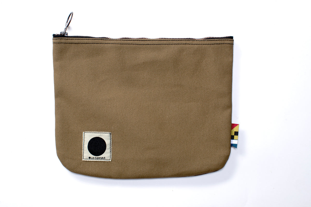 ola canvas traveller pouch ranger brown